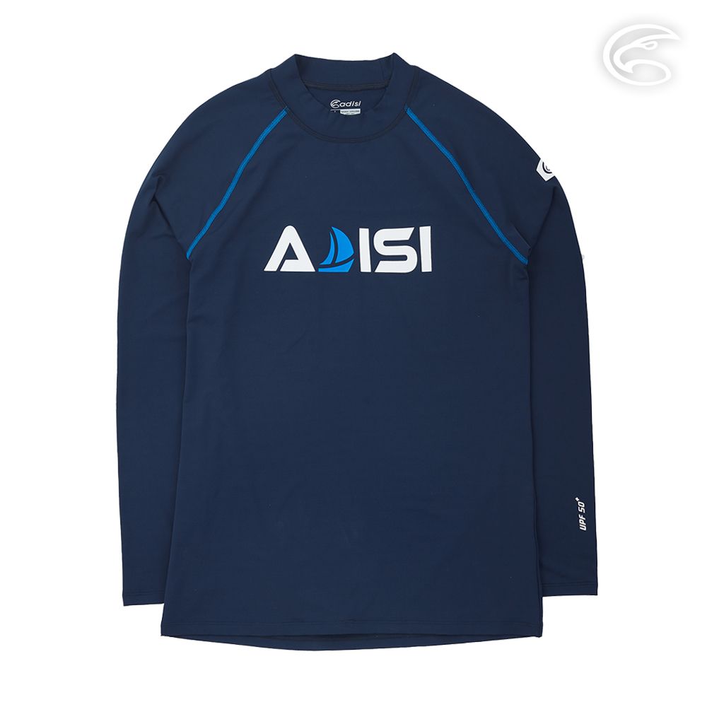 ADISI  男抗UV防磨防曬長袖上衣AR2313062 (S-2XL) 丈青藍