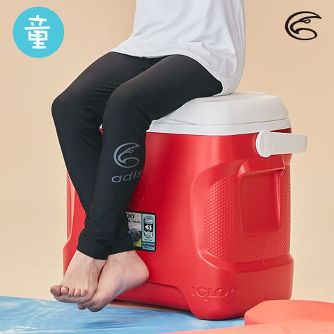 ADISI 童款 抗UV防磨防曬長褲 AP2113083【黑色】(防曬褲防磨褲水母褲)
