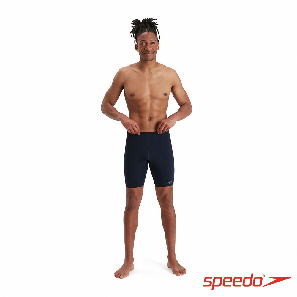 SPEEDO  男 運動及膝泳褲 Eco Endurance+ 海軍藍