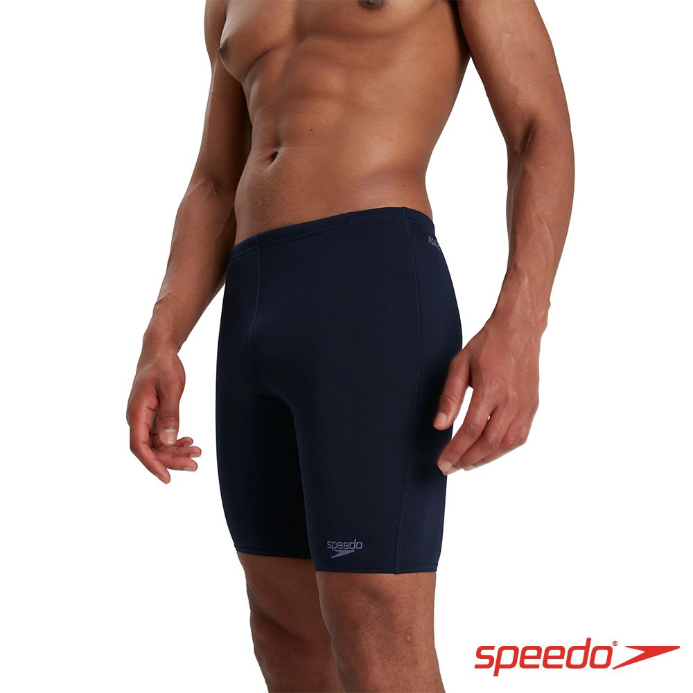 SPEEDO  男 運動及膝泳褲 Eco Endurance+ 海軍藍