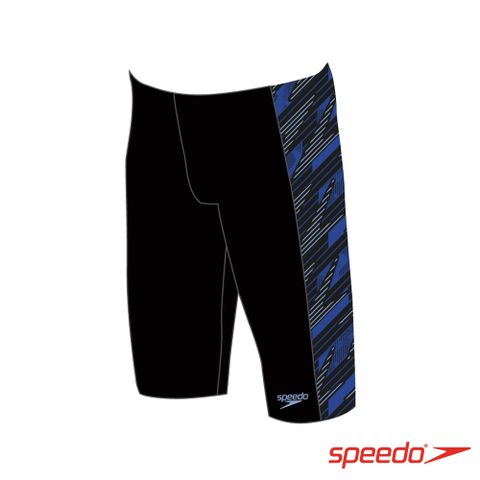 SPEEDO 男 運動及膝泳褲 HyperBoom Panel 黑/藍