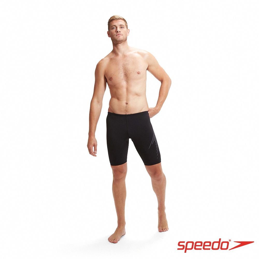 SPEEDO  男 運動及膝泳褲 HyperBoom PLMT 黑/炭灰