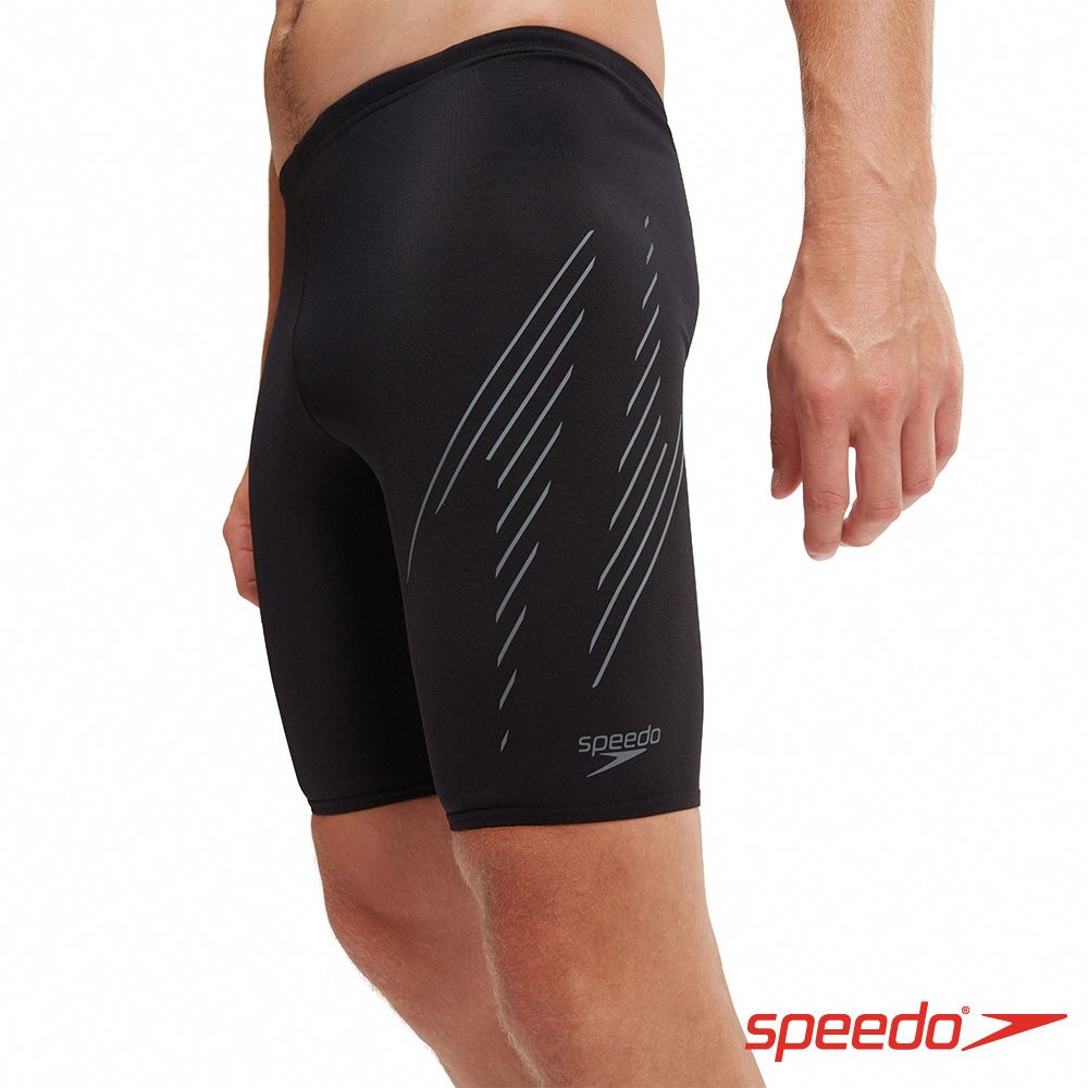 SPEEDO  男 運動及膝泳褲 HyperBoom PLMT 黑/炭灰