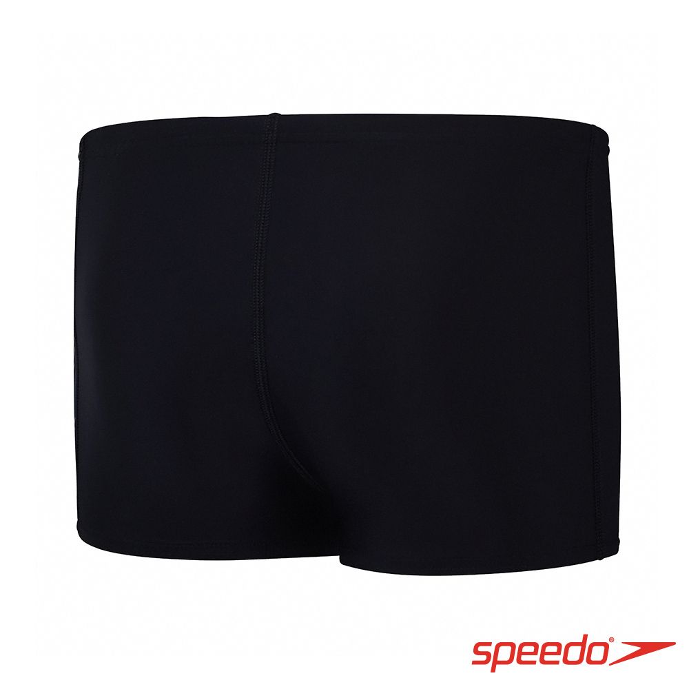 SPEEDO  男孩 運動四角泳褲 HyperBoom 黑/檸檬黃