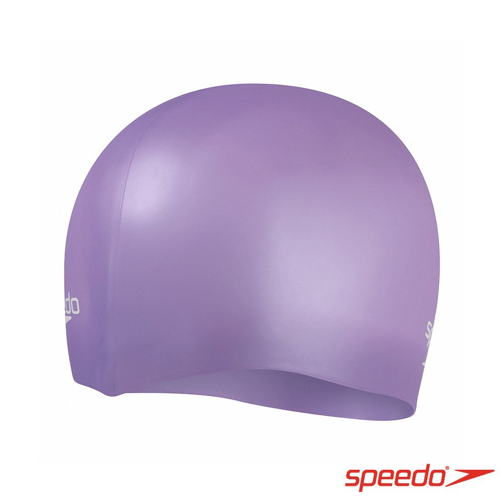 SPEEDO  成人 矽膠泳帽 Plain Moulded 金屬紫