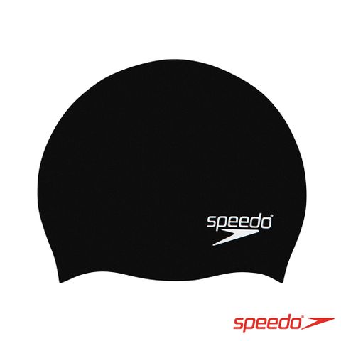 SPEEDO 兒童 矽膠泳帽Plain Moulded 黑