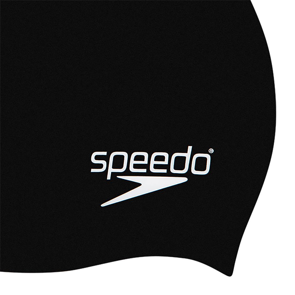 SPEEDO  兒童 矽膠泳帽Plain Moulded 黑