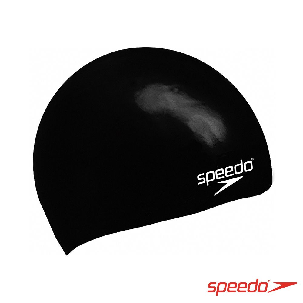 SPEEDO  兒童 矽膠泳帽Plain Moulded 黑