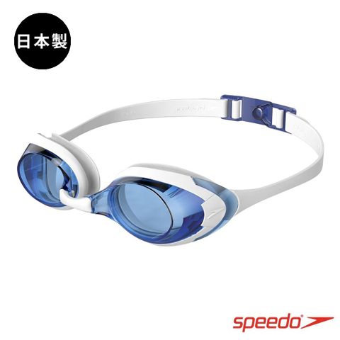 SPEEDO 成人運動泳鏡 Cyclone 3 白/藍