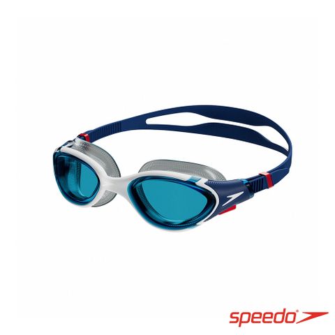 SPEEDO 成人 運動泳鏡 Biofuse2.0 藍/白