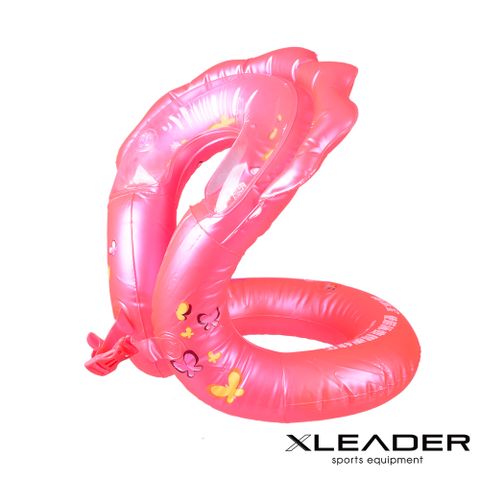 LEADER 【 X】全新升級3氣囊加厚戲水泳圈 粉色