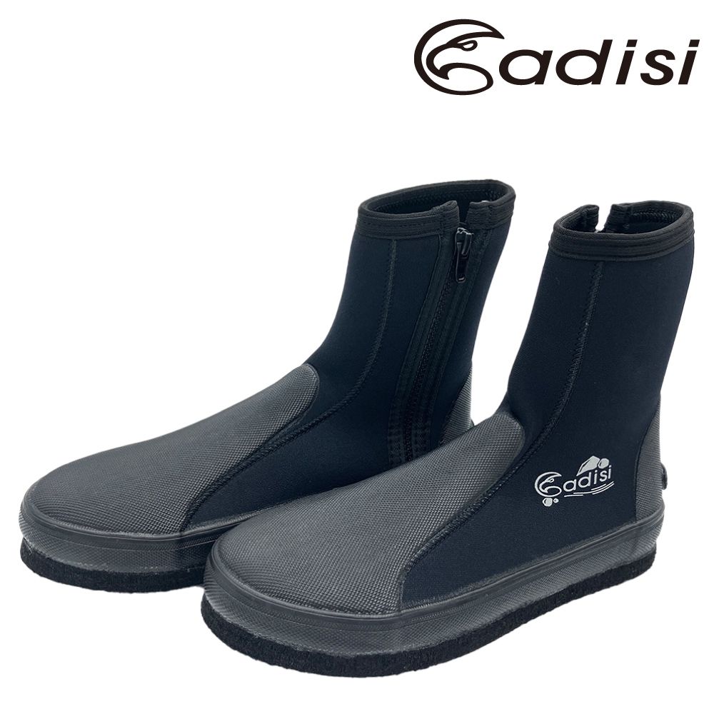 ADISI  長筒防滑鞋【黑色/長橡膠片】AS24010 (23~30)