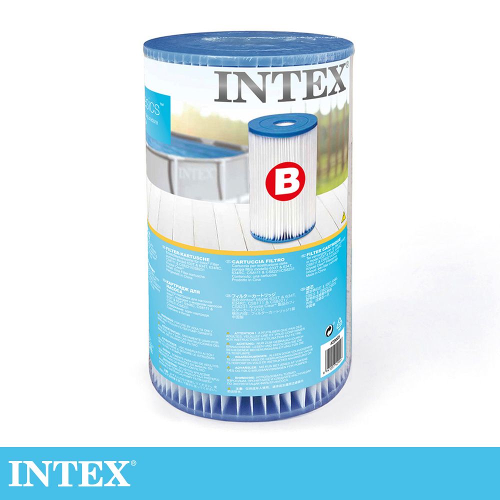 INTEX  游泳池配件-簡易濾水器濾心桶(2入組) (29005)