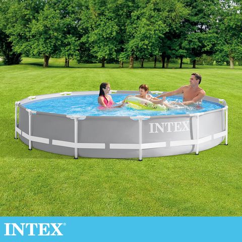 INTEX 簡易裝圓形框架游泳池366x76cm(6503L)適6歲+ (26710)