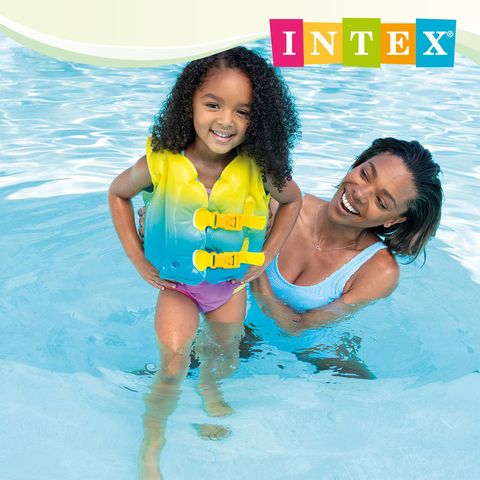 INTEX 藍色湖兒童救生衣/戲水背心-適3~5歲 15130710(59663NP)