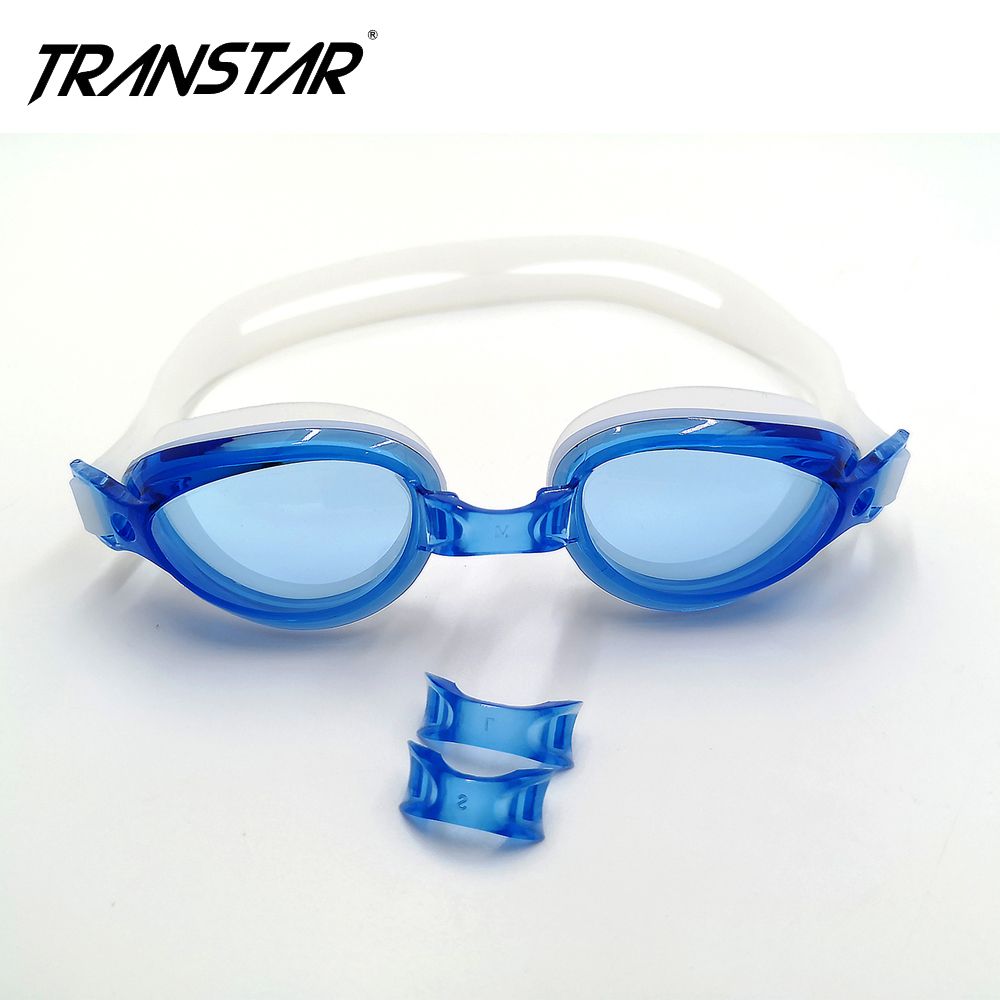 TRANSTAR 泳鏡 升級版抗UV塑鋼鏡片 防霧純矽膠