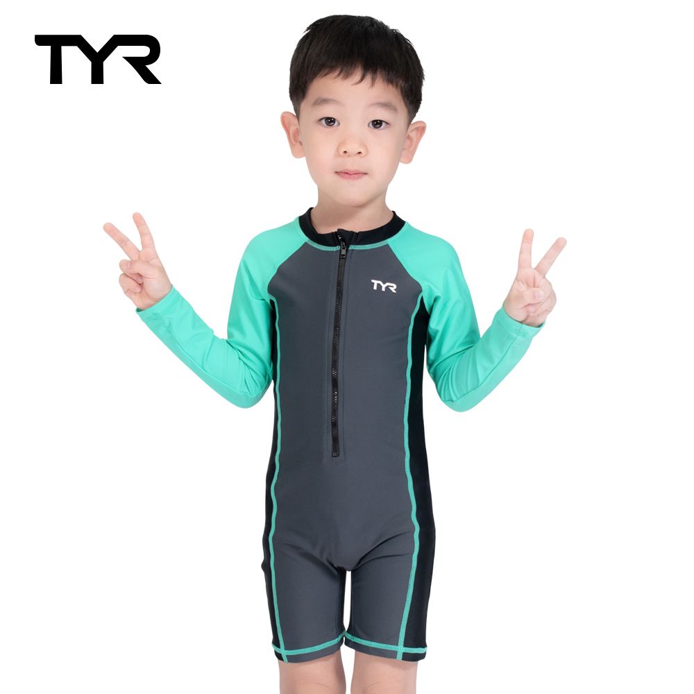 TYR 長袖連身男童泳衣 5281411