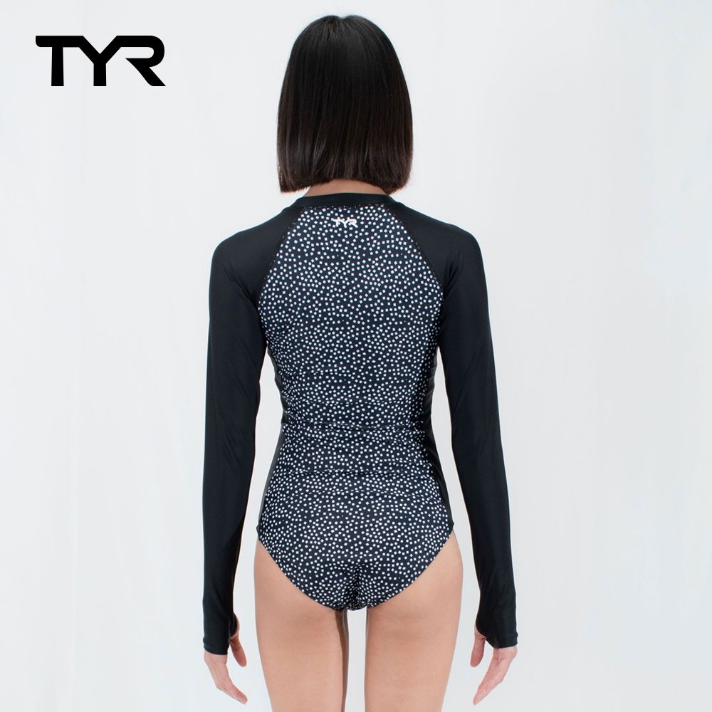 TYR 長袖連身中叉三角泳衣 5252483