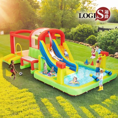 LOGIS 邏爵 充氣遊樂場 彈跳床 戲水池 充氣城堡 泳池 套圈圈 投籃 【POOL-5】