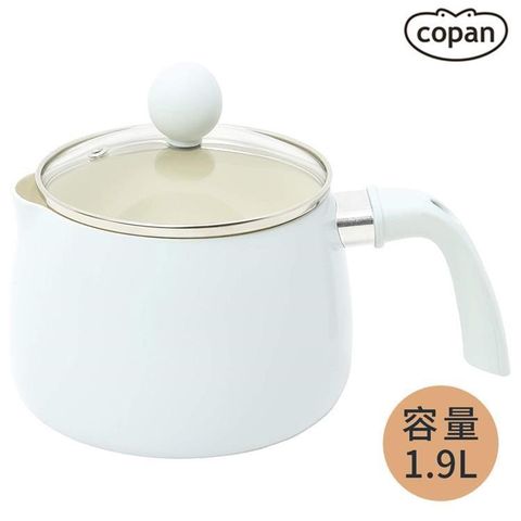 CB Japan 【南紡購物中心】 日本陶瓷層COPAN鋁製輕1.9L單柄料理鍋863151