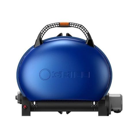 【南紡購物中心】 O-GRILL 500-E美式時尚可攜式瓦斯烤肉爐-輕型包套-時尚藍