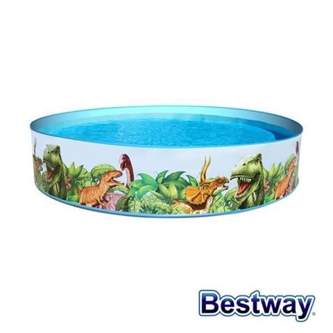 BESTWAY 【南紡購物中心】 趣味免充氣泳池-恐龍款55001