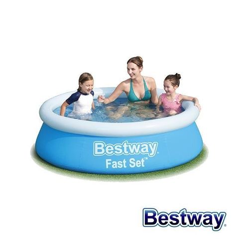 BESTWAY 【南紡購物中心】 快速充氣環泳池 57392