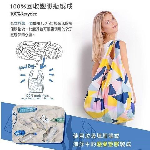 KINDBAG 【南紡購物中心】 英國Kind Bag 環保時尚收納購物袋(XL/多色可選)