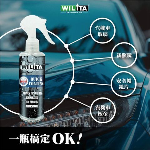 WILITA 威力特 快速鍍膜250ml (台灣製造) 新配方奈米分子鍍膜