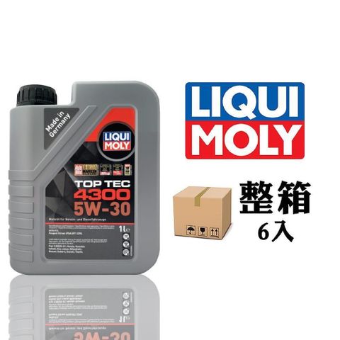 【南紡購物中心】 LIQUI MOLY TOP TEC 4300 5W30 日系車 全合成機油【整箱6入】