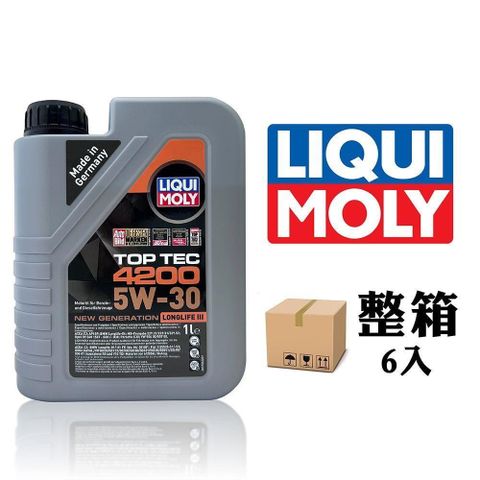 【南紡購物中心】 LIQUI MOLY TOP TEC 4200 5W30 全合成機油【整箱6入】