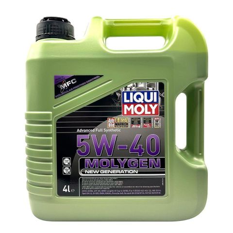LIQUI MOLY MOLYGEN NEW GENERATION 5W40 全合成機油 4公升裝