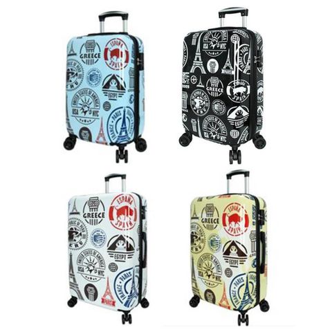 Eason 28吋行李箱固定海關密碼鎖PC+ABS硬殼360度旋轉飛機輪