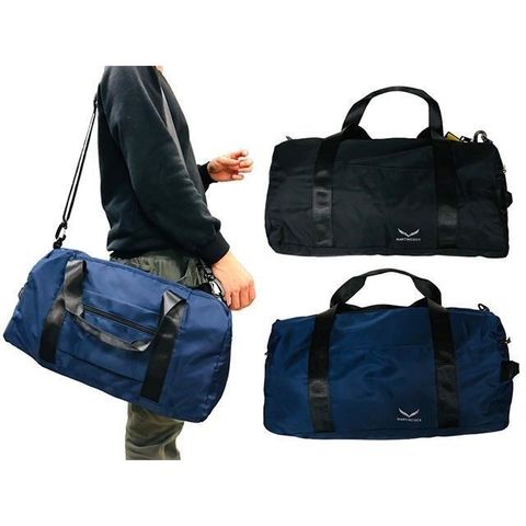 【南紡購物中心】 MARTINCOCK 旅行袋圓筒運動袋中小容量主袋+外袋共六層防水尼龍布提肩斜背