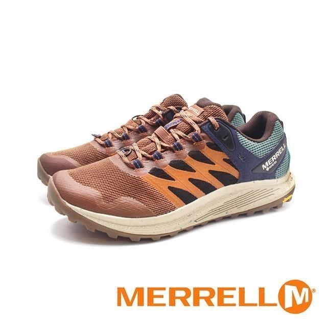 Merrell 【南紡購物中心】 (男)NOVA 3 GORE-TEX防水輕量越野健行鞋 男鞋-橘咖