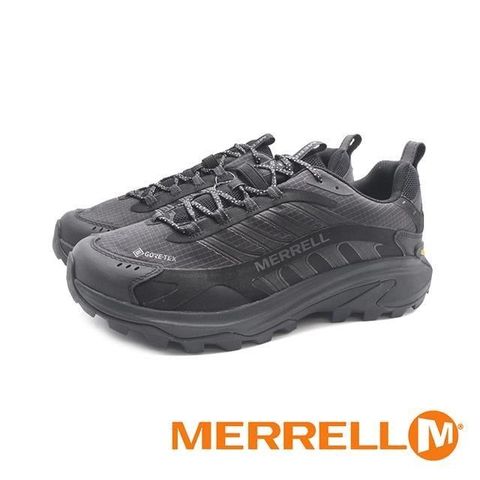 【南紡購物中心】 MERRELL(男)MOAB SPEED 2 GORE-TEX防水郊山健行鞋 男鞋-寬楦黑