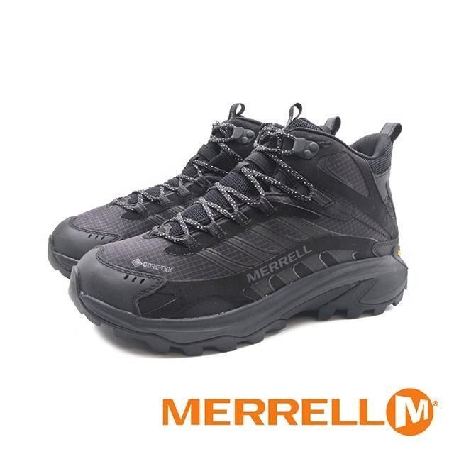 Merrell 【南紡購物中心】 (男)MOAB SPEED 2 MID GORE-TEX防水輕量登山戶外高筒鞋 男鞋-黑