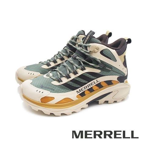 Merrell (男)MOAB SPEED 2 MID GTX防水中筒登山健行鞋 男鞋-綠色