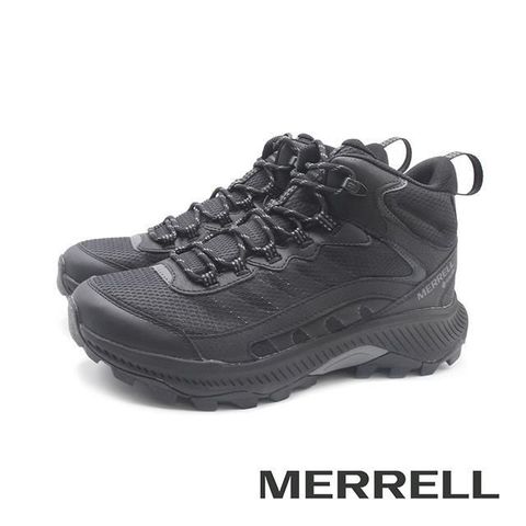 MERRELL(男)SPEED STRIKE 2 MID GTX中筒防水登山健行鞋 男鞋-黑色