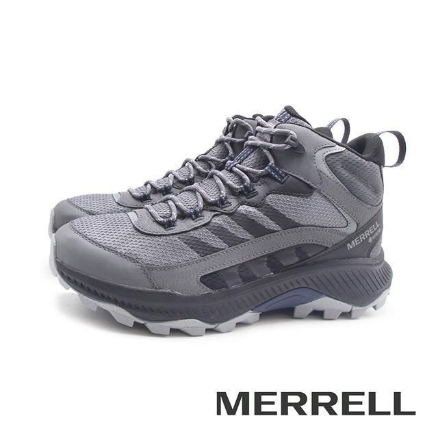 Merrell 邁樂 (男)SPEED STRIKE 2 MID GTX中筒防水登山健行鞋 男鞋-鐵灰色