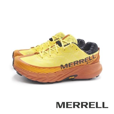 MERRELL(男)AGILITY PEAK 5 GTX輕量戶外慢跑越野訓練運動鞋 男鞋-亮黃色