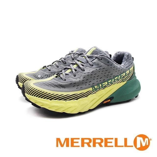 Merrell 【南紡購物中心】 (女)AGILITY PEAK 5 GTX戶外健身輕量型慢跑越野鞋 女鞋-灰綠