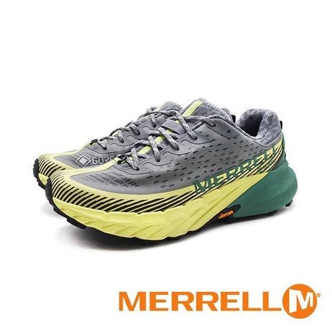 【南紡購物中心】 MERRELL(女)AGILITY PEAK 5 GTX戶外健身輕量型慢跑越野鞋 女鞋-灰綠
