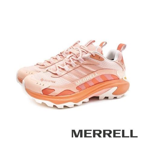 Merrell 【南紡購物中心】 (女)MOAB SPEED 2 GORE-TEX抗撕裂防水登山健行鞋 女鞋-蜜桃橘