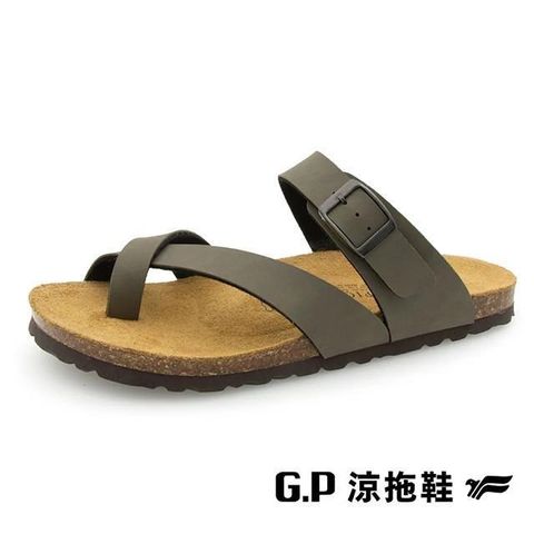 【南紡購物中心】 G.P(女)套趾柏肯拖鞋 女鞋-綠色