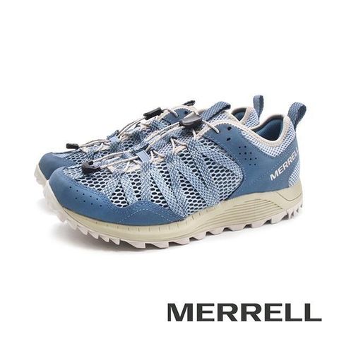 Merrell 【南紡購物中心】 (女)WILDWOOD AEROSPORT水陸兩棲速乾運動鞋 女鞋-水藍色