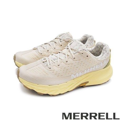 Merrell Merrell_(女)AGILITY PEAK 5輕量戶外越野慢跑運動鞋 女鞋-奶油黃