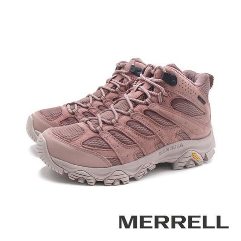 Merrell (女)MOAB 3 MID WATERPROOF中筒防潑水登山健行鞋 女鞋-藕粉色