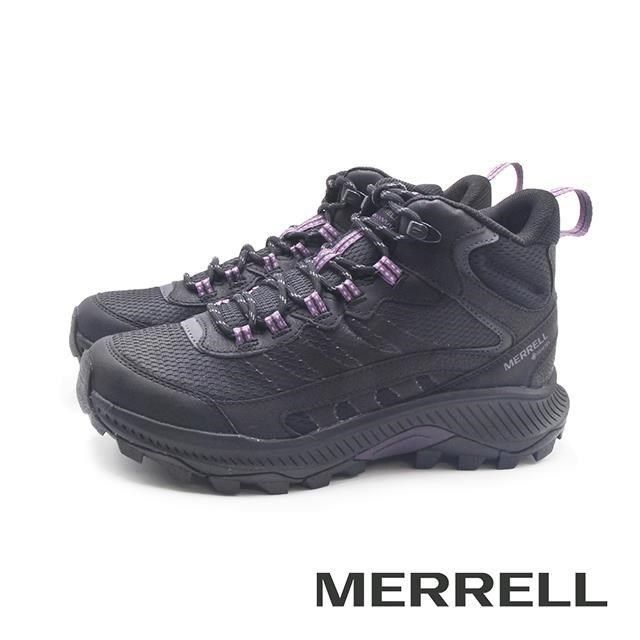 Merrell 邁樂 (女)SPEED STRIKE 2 MID GTX中筒防水登山健行鞋 女鞋-黑紫色