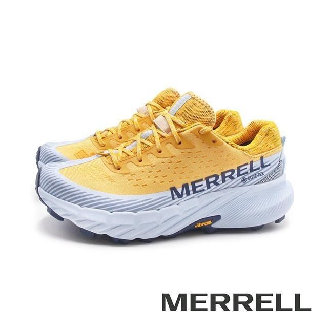 Merrell 邁樂 (女)AGILITY PEAK 5 GTX輕量戶外慢跑越野訓練運動鞋 女鞋-亮黃色